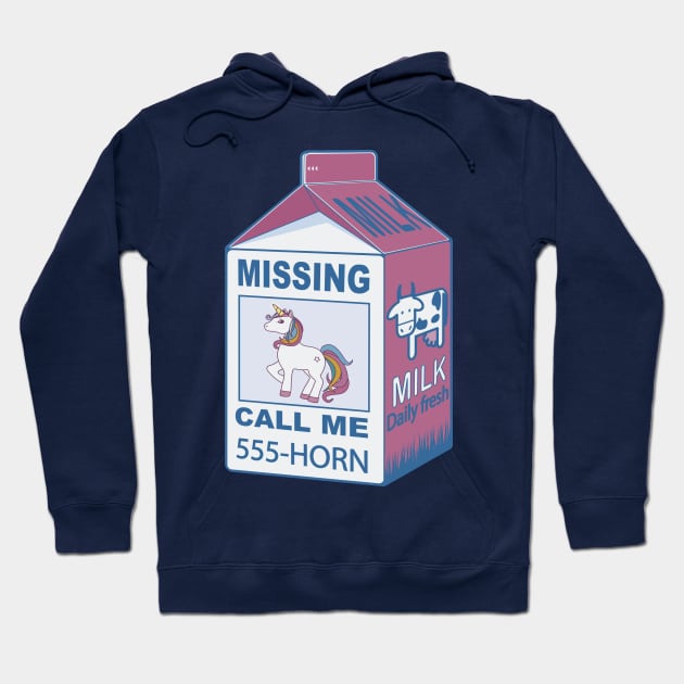 Missing unicorn Hoodie by Manikool